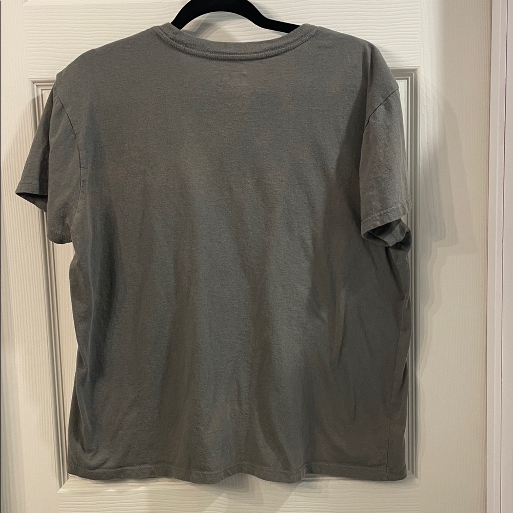 Doe - Gray Graphic T-Shirt with Mushroom Design - Picture 3 of 5